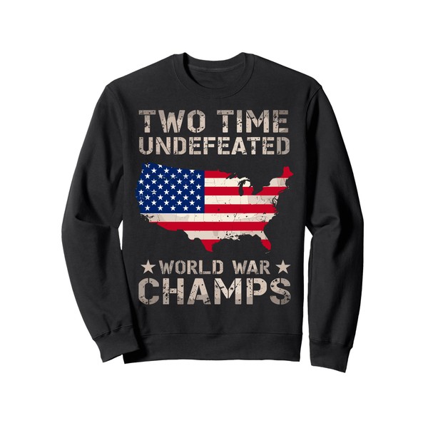 Two Time Undefeated World War Champs Veteran Day USA Map