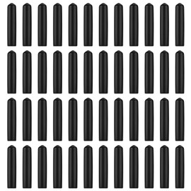 EBOOT Paquete de 48 tapas de goma negra para verter botellas de licor, dispensador, tapas antipolvo