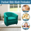 GOSTADY 2 Piece Club Chair Slipcover Stretch Barrel Armchair Chair