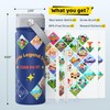 GoKEDA Kids Achievements Water Bottle with Reward Stickers, 18oz Vacuum