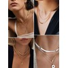 Women's Flat Snake Chain Necklace Stainless Steel in 3 mm