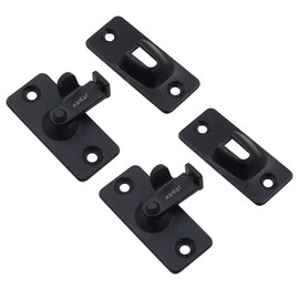 Barn Door Latch 90 Degree Door Latch Stainless Steel Right Angle Door Lock Barn Door Hook Latch for Sliding Door/Barn Door (Pack of 2)