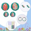 WEBEEDY 50 Sets Easter Button Stud Earring Making Kit, Earring