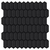 Matte Black Peel and Stick Wall Tiles for Kitchen, WalDecoo