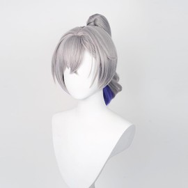 Cosplay Wig, Collapse: Star Rail, Silver Wolf, Ginro, Heat Resistant Wig, For Photography, Cosplay Wig, School Festivals, Cultural Festivals, Man-Yu Exhibitions, Halloween, Christmas, Gift, Costume
