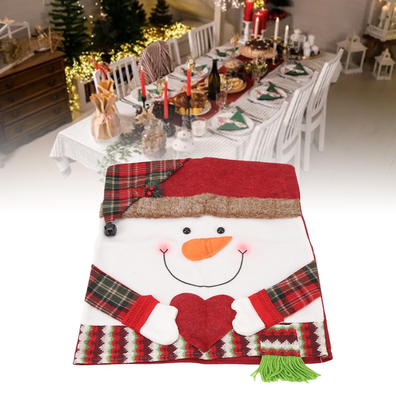 Xmas Dinner Chair Back Covers Easy To Install Soft Anti