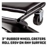 Powerbuilt 42-Inch Triplex Folding Creeper, Rolling Seat, and Brake Stool,