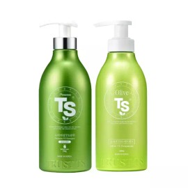 TS 프리미엄 TS 샴푸 500g + TS 올리브 트리트먼트 500g Premium TS Shampoo 500g + TS Olive Treatment 500g
