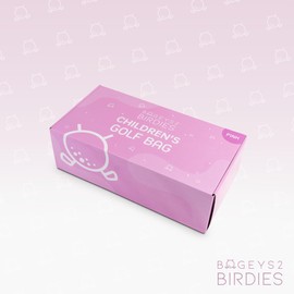 Children's Golf Bag (Water Resistant, Children Aged 5+ Years, Carry Bag, Blue or Pink) (Pink)