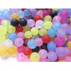 1000pcs Frosted Frosted Glass Beads Assorted Assorted Round 6mm Accessory