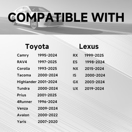 FARBIN Car Horn for Toyota Lexus, 12V Waterproof Auto Horns with 1 to 2 Horn Plug for Toyota (Fit for Toyota with 1 to 2 Converter Wiring)