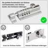 Gate Latch with Combination Lock, [Weatherproof] Spopal 120 mm 4-Digit