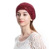 Zlyc Women's summer knitted hats, handmade crochet hat, slouch beanie,
