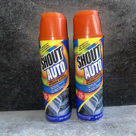 Shout! Factory 2 x Shout Auto Multi Purpose Interior Cleaner Stain Lifting Foam 22 oz Spray Can