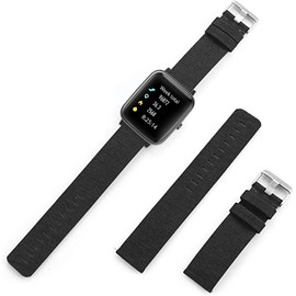 Compatible with ID205L Bands,ID205U and ID205S, YOUkei Breathable Woven Fabric Replacement Accessory Strap Compatible for ID205L ID205U and ID205S Smart Watches (Black)