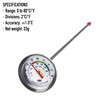Compost Thermometer - Stainless Steel Dial Thermometer for Home and