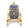 Luxury Giftware by Jere Bejeweled ROYAL BLUE Carriage w/Ring Pad