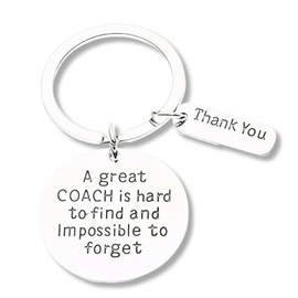 Coach Keychain, Coach Gifts, Great Coach is Hard to Find Coach Keychain