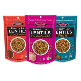 Seapoint Farms Mighty Lil’ Lentils, Variety Pack, Plant Based Protein, Gluten-Free, Non-GMO, and Kosher Crunchy Snack for Healthy Snacking, 5 oz (Pack of 3)