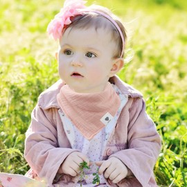 Baby Muslin Bandana Bibs Baby Drool Bibs 8Pack 100% Cotton Ultra Soft Super Absorbent Bandana Bibs for Unisex Boys Girls for Teething and Drooling