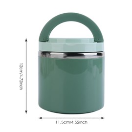 ICEBLUEOR 630ml Food Flask for Hot Food with Handles, Portable Stainless Steel Vacuum Thermo Food Jar, Reusable Insulated Food Container Soup Flask, Hot Food Lunch Box for Kids School Office Picnic