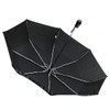 Cabrio Ladies Wet Look Black White Polka Dot Windproof Pocket
