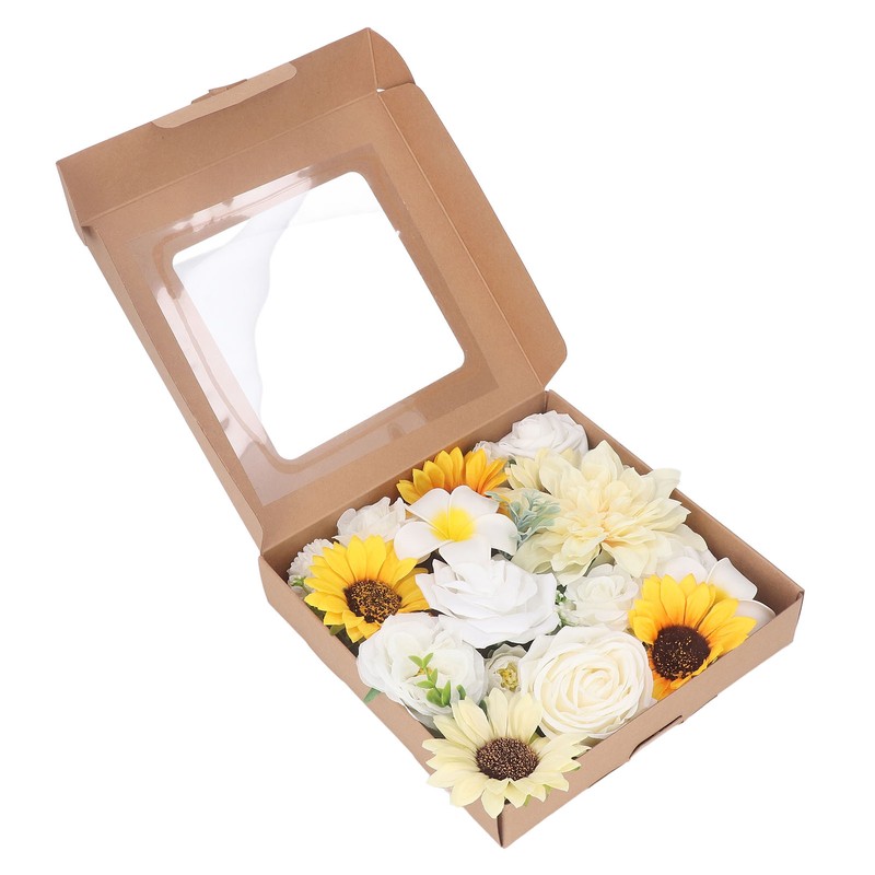 Artificial Flowers Combo Box Set Fake Flowers for DIY Wedding