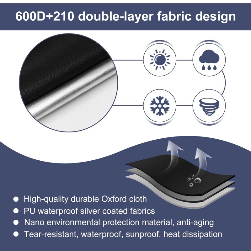 Generator Covers while Running,38''L×28''W×27''H,Waterproof Generator Covers for Outside with Top