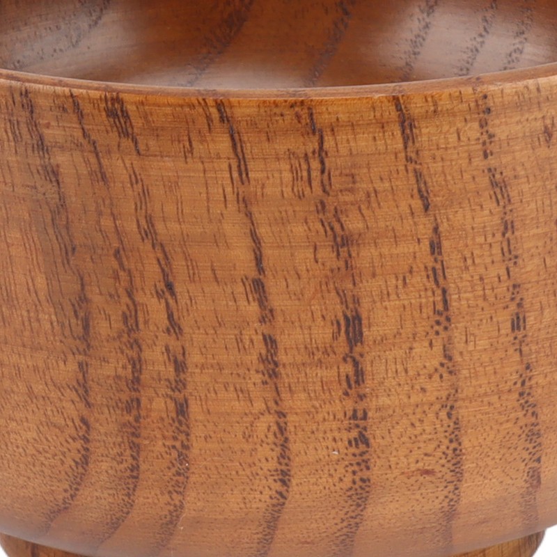 Wood Soup Bowl Unique Texture Exquisite Smoothly Round Wooden Bowl