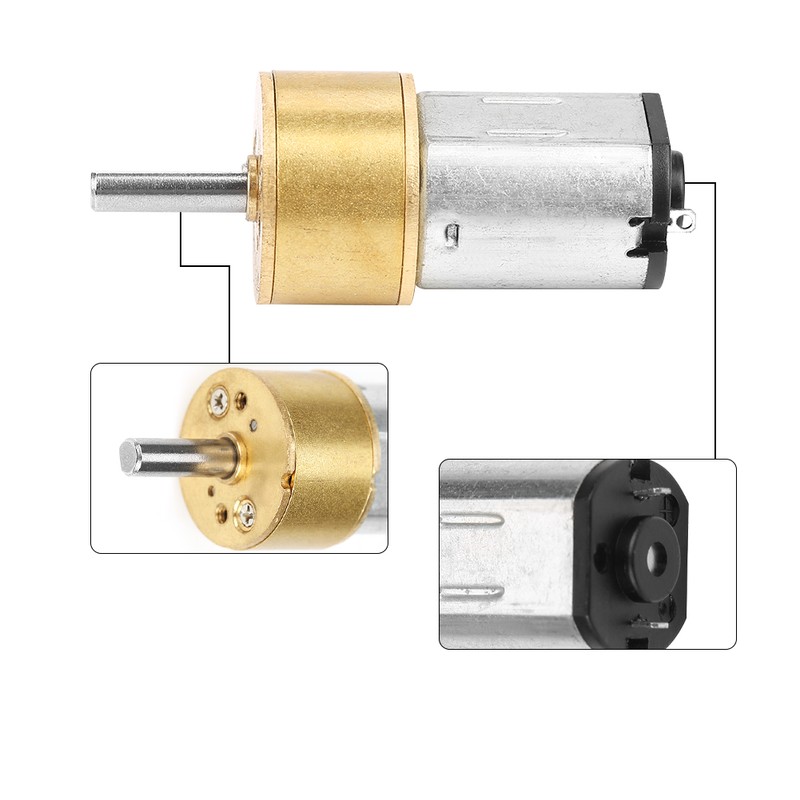 DC6V 14MM N20 Micro Metal Gear Box Dustproof Motor For