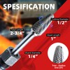 EZARC Tungsten Carbide Rotary Burr Bit, SF-5 Double Cut Carbide