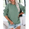 Ovanviso Womens Long Sleeve Sweatshirt Casual Crewneck Cute Pullover Tops