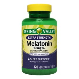 Melatonina Con Balsamo Limon 10 Mg Extra Fuerza 120tb Dormir