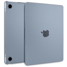 Batianda Matte Ultra-Thin New MacBook Air 13.6 inch Case 2022 2024 Model A2681 (M2)/ A3113 (M3) Durable Fingerprint-Resistant, Precision Fit, with TPU Keyboard Cover and OTG Adapter, Steel Blue