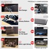 Huijintao Acrylic Display Case/Display Case/Display Box for Figures, Collectibles, Self-Assembly