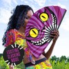 GloFX Large Hand Fan - Alice in Wonderland Cheshire Cat