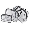 3Pcs Travel Clear Cosmetic Bag Toiletry Bags Bulk, Water Resistant