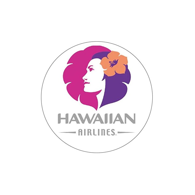 Pualani Hawaiian Aviation Logo Dress Up Sticker Suitcase Custom Sticker