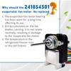 241854301 Evaporator Fan Motor Replacement 1465278 AP4343697 PS2331827 Compatible with