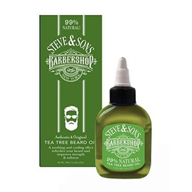Steve and Sons Barbershop 99% Natural Tea Tree Beard Oil 2.5 ounce