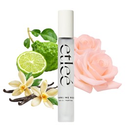 ETLEÉ Sparkling Rose Eau de Parfum 0.34oz, Long Lasting Perfume Inspired by Marly Delina, Oriental Floral Notes With Vanilla, Musk, Lychee, Citrus Bergamot & Peony, Luxury Fragrance for Women & Men