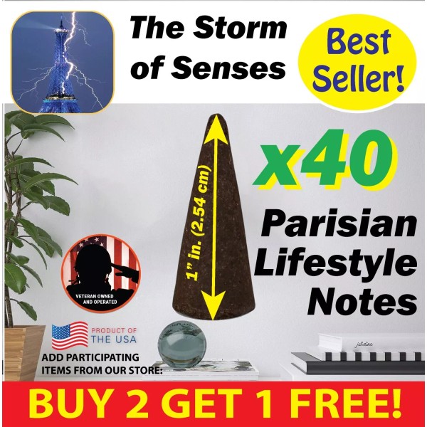 Root Storm of Senses Benben US Incense 40x1" Cones ~Vegan~
