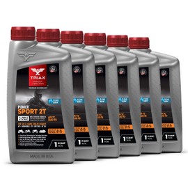 TRIAX Power Sport 2T Full Synthetic, All Season, 2 Cycle Engine Oil | For Powersports Premix & Direct Injector Engines in ATVs, UTVs, Snowmobiles, Wave Runners, JetSkis & Dirt Bikes (6 Quart Pack)