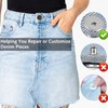 17 Pieces Buttons for Jeans Adjustable Reusable Trouser Tightener (8