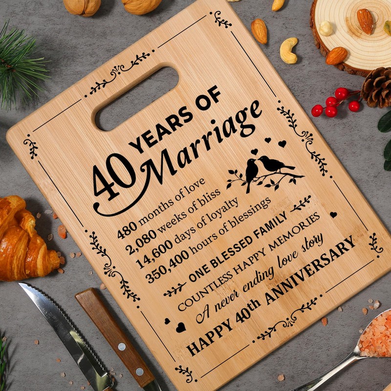 Gleevara Ruby Wedding Gifts, 40th Anniversary Wedding Gifts, Romantic Bamboo