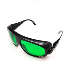 MCWlaser Laser Safty Protective Goggles Glasses 190-470 & 610-760 nm Typical for 355nm 405nm 447nm 450nm 406nm 460nm 635nm 650nm 655nm 671nm 694nm 750nm 755nm Absorption Type EP-13 Style 11