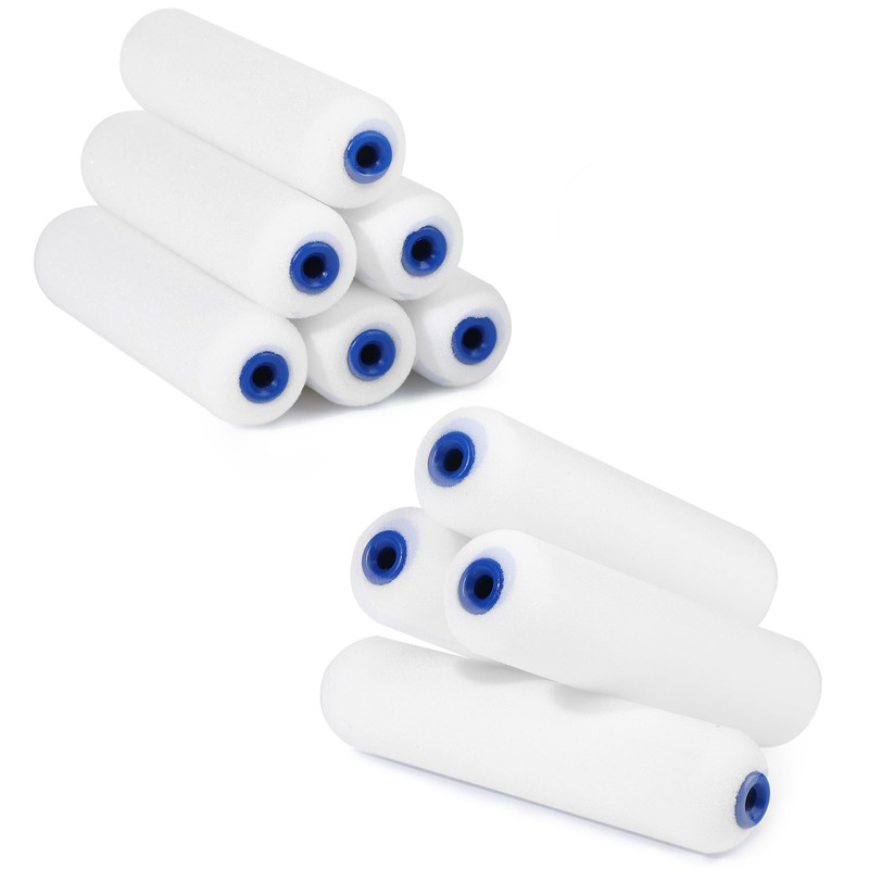 Bates- Foam Paint Roller Covers, 6", 10 Pack, High Density