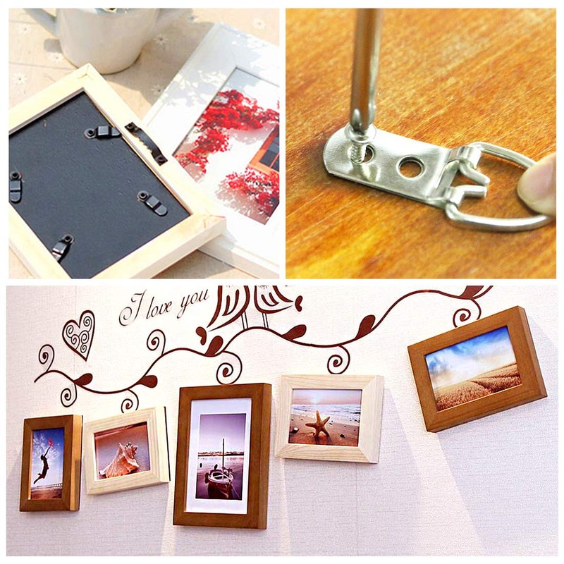 Swpeet 415Pcs Picture Hangers Kit with Screws, Heavy Duty Assorted