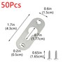 Geesatis 50 pcs Keyhole Hangers Heavy Duty Single Hole Hanging