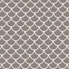 CafePress Neutral Brown Fish Scales Pattern Round 4" MDF Holiday